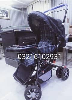 Imported Baby stroller pram 03216102931 best for New born