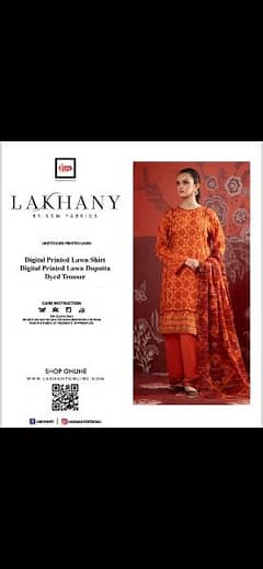 LAKHANY By LSM Fabrics / Digital Printed Lawn Shirt 0