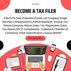 Filer, NTN, Tax Return, Company Registration