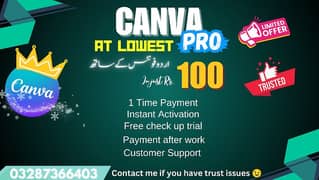 Canva Pro for Lifetime | 100% Real CanvaPro ADMIN PANEL _ Assets