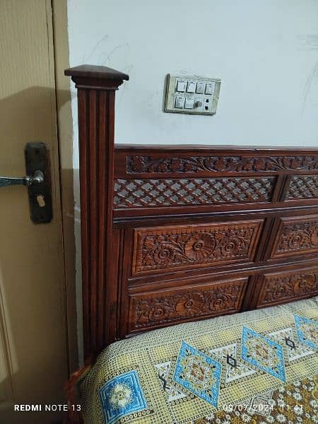 Chinioti pair of single bed with mattress for sale 2