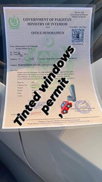 Black paper permit verified