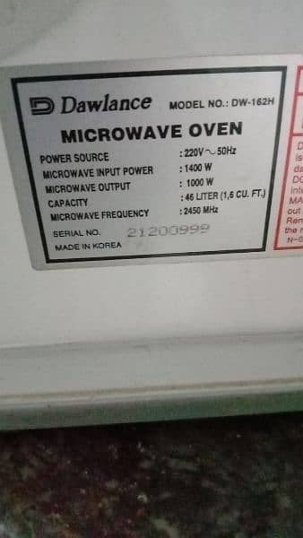 Microwave OvenFOR SALE NOT REPAIR BEFOR GARNTY 2