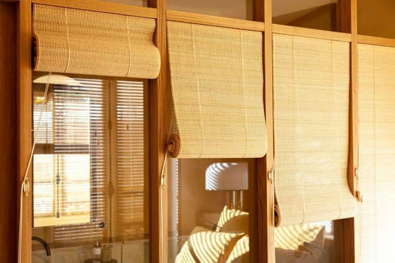 Window blinds, Laminate flooring, wallpaper,wooden floor 4