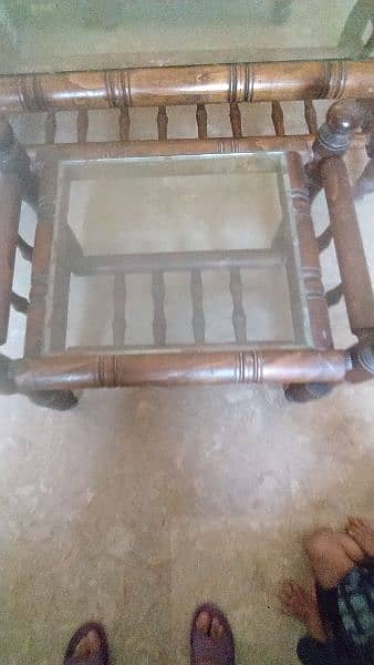 1 centre table 2 side tables for sale 8