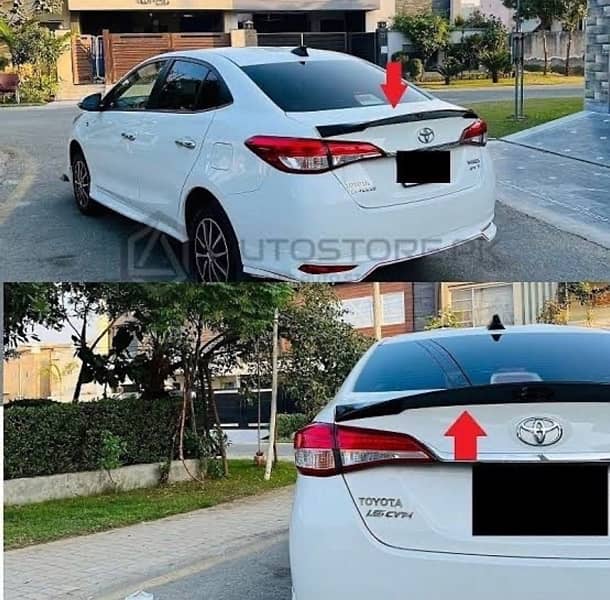 Toyota Yaris ducktail spoiler 0