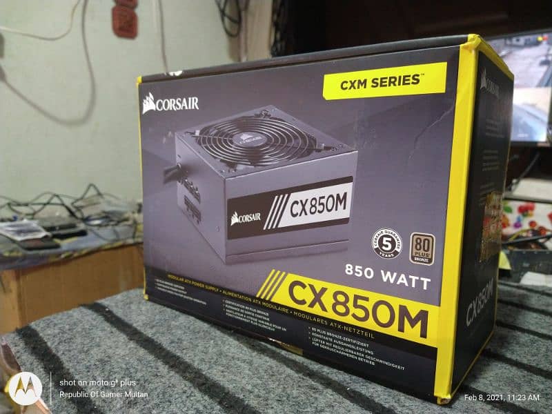 Corsair cx850m gaming psu new and cooler master 750 80+plus gold psuz 5