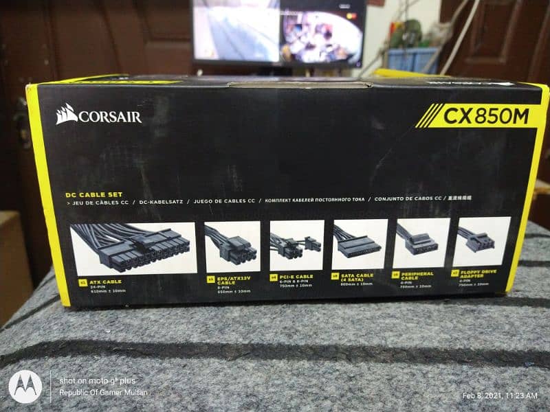 Corsair cx850m gaming psu new and cooler master 750 80+plus gold psuz 9