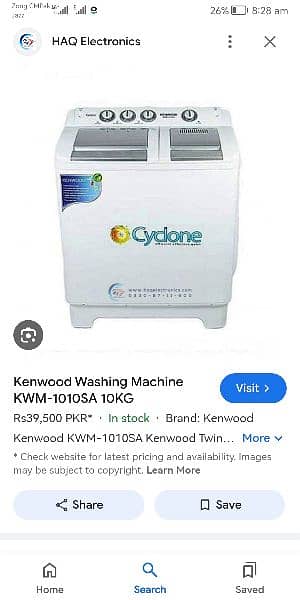 kenwood washing & dryer 0