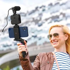 AY-49 Mobile Vlog Kit - Ideal for TikTok Live! Includes Mic, LED Light