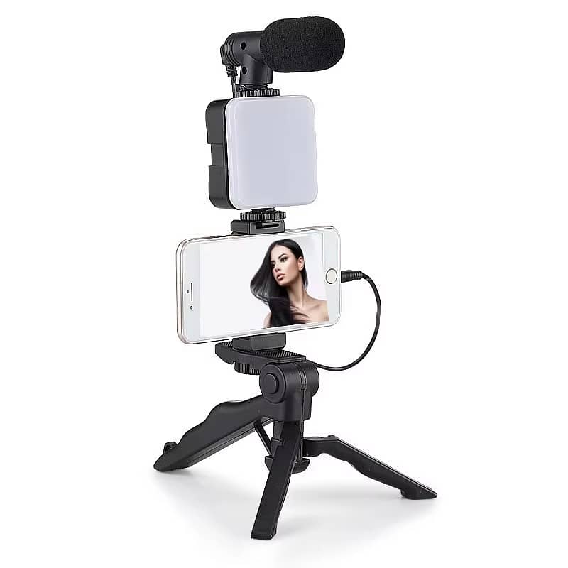 AY-49 Mobile Vlog Kit - Ideal for TikTok Live! Includes Mic, LED Light 6