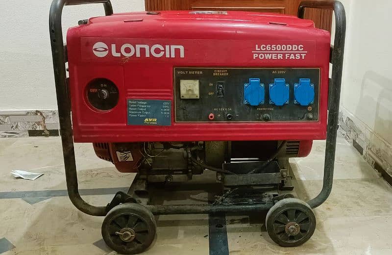 Loncin Generator LC6500DDC /Power Fast 5.5kw. only 6th month used. 4
