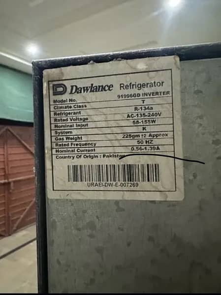 dawlance inverter refrigerator new condition 5