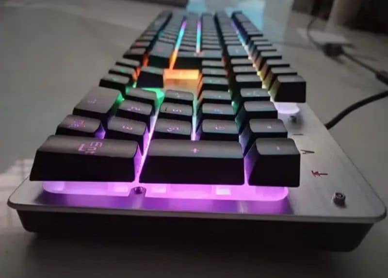 RGB Gaming Professional Keyboard Brand New Metal Front 1