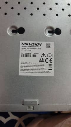 hikvision nvr 4chanall with peo switch