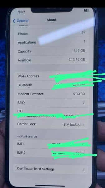 i Phone 11 pro max jv 256Gb sim Time  Available h 4