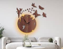 Fairy design Laminated Wall clock with Backlight
