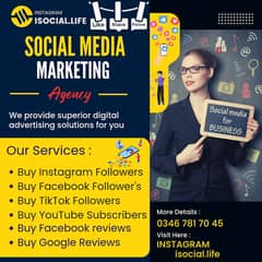 Instagram,Tiktok,facebook,youtube promotions,followers,likes,views