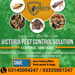 Termite/ Pest/ Deemak Contro/ Lizard/Bedbugs/ Rats/Fumigation Services