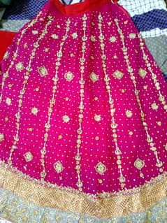 heavy work lehnga length 42,with short frock 24 inches 0