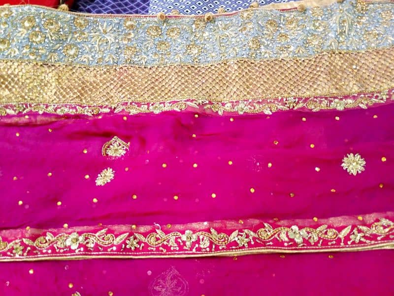 heavy work lehnga length 42,with short frock 24 inches 2