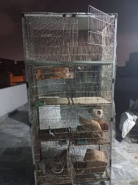 Birds 8 portion cage 0