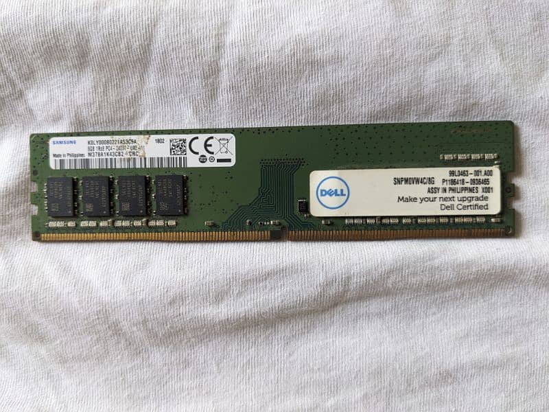SAMSUNG 8GB RAM DDR4 PC4-19200, 2400MHZ 1