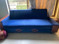 sofa come bed and puffy seater   (SOLD)