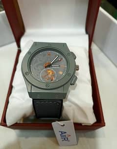 Mens casual analog watch ( olive green )