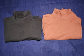 Mock Neck Sweatshirt - Black & Brown / L / Outfitters