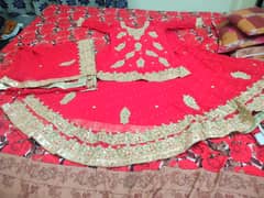 Bridal lehenga red colour