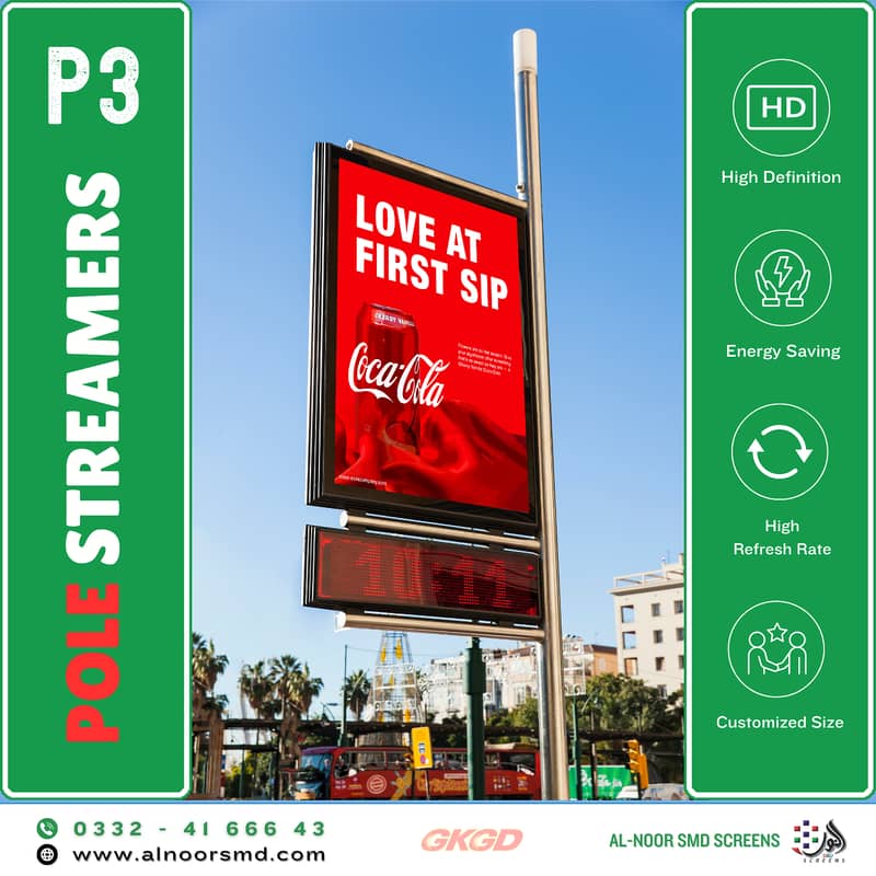 P5 Outdoor Pole Streamer | LED Screen | SMD Screen Business in PK 1