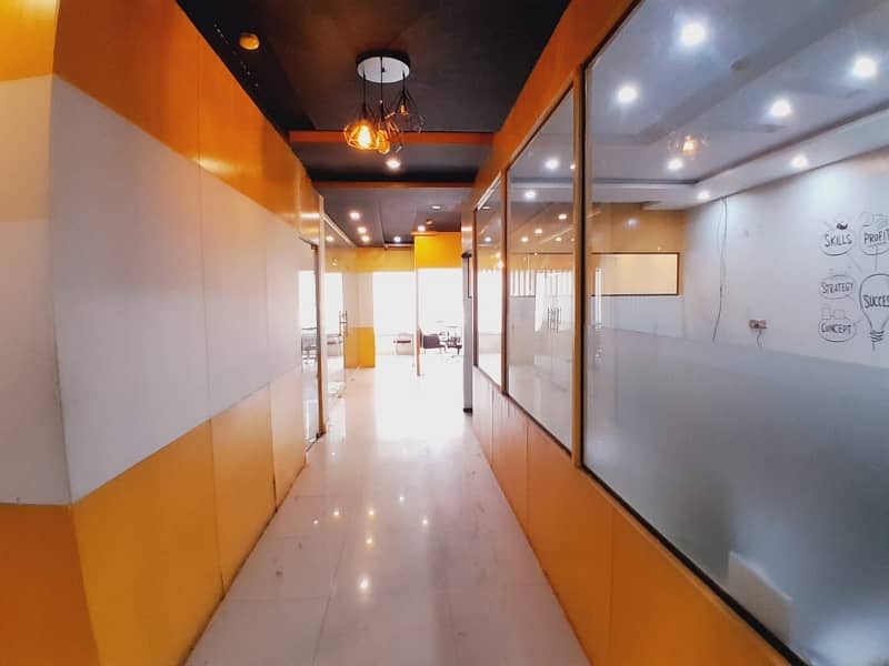 8 MARLA FULL LUXERY FURNISHED OFFICE FULLY RENOVATE WITH BIGGEST ELEVATOR INSTALLED FOR RENT AND SETUP FOR SALE IN DHA PHASE-5 9