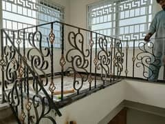 CNC work/railing grills /wrought iron/ Grill/Stairs /cut work