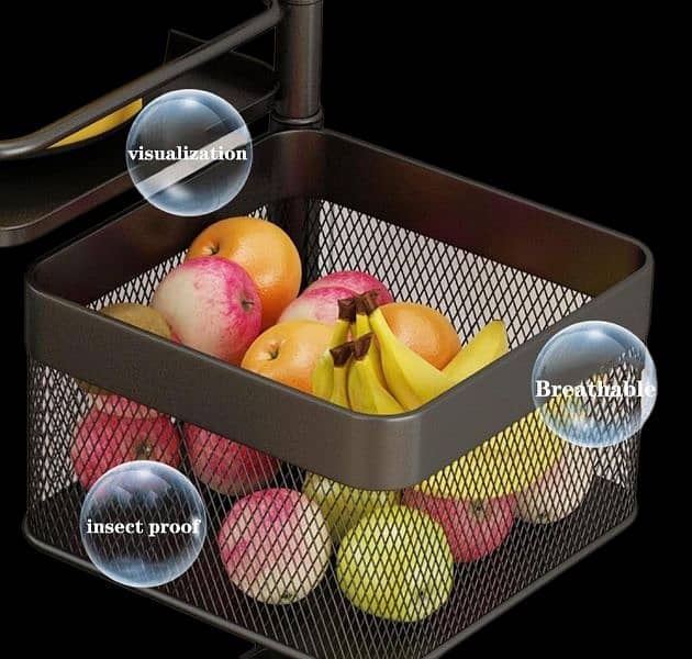 5 layered Rotatable fruit basket 6