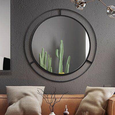 Console mirror sensor mirror Mirror round mirror wall hanging mirror 7