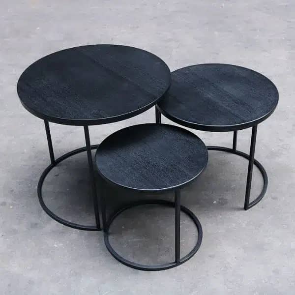 nesting table  center table dining table  round table 6