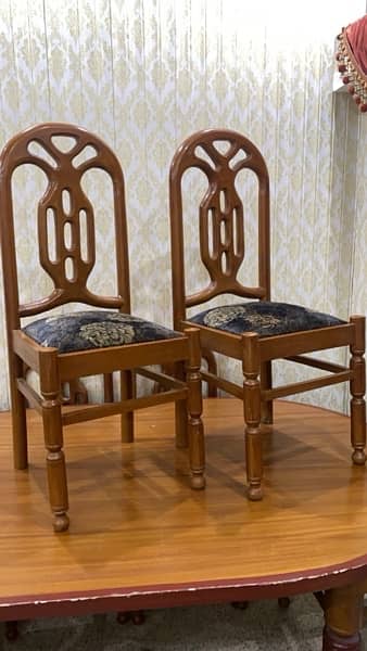 wooden 6 chair dining table 1