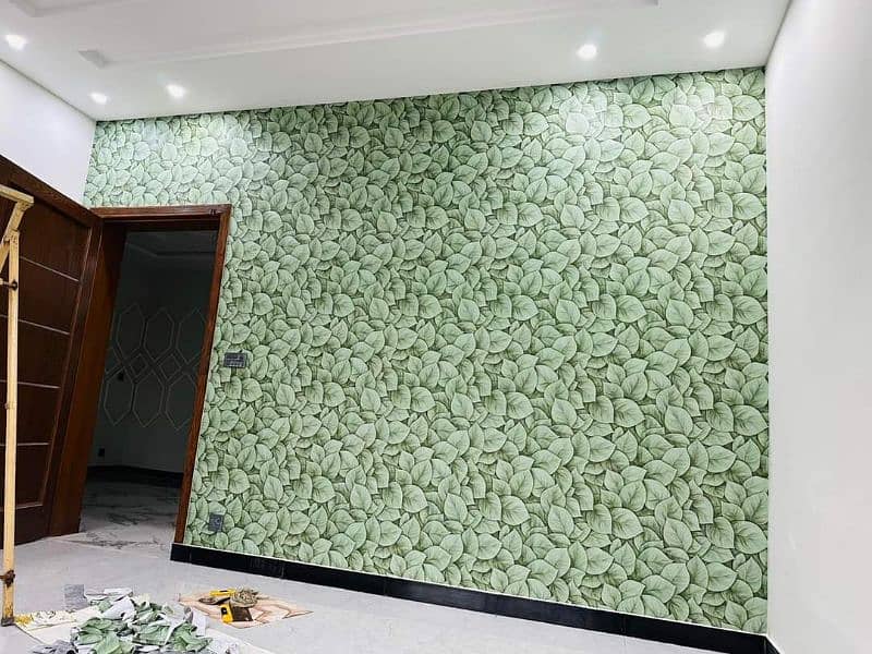 pvc Wallpaper. wall panel sheet. wooden & vinyl Flooring. Blinds. 5