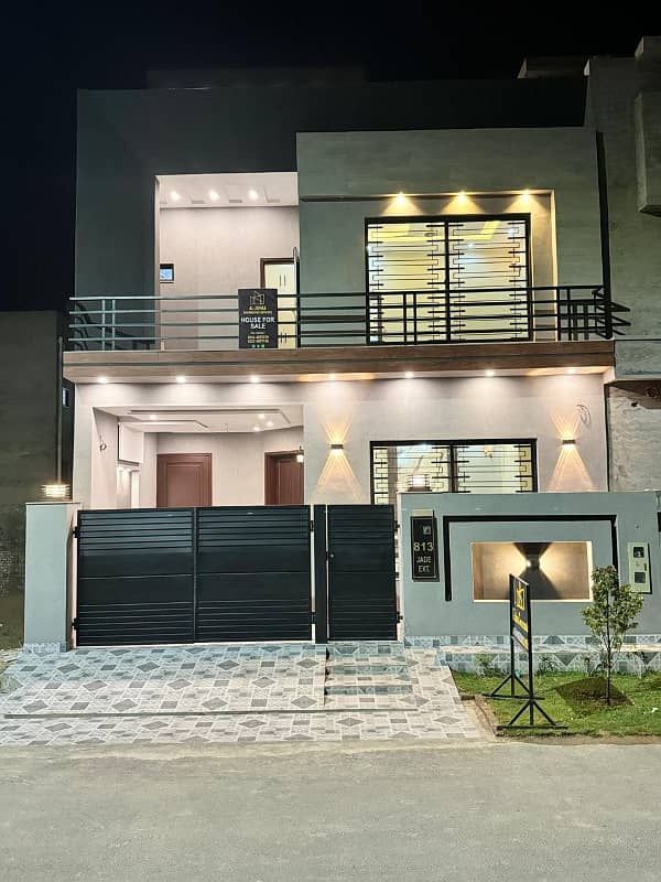 5 Marla Facing Park House For Sale In Jade Block Park View City Lahore 0