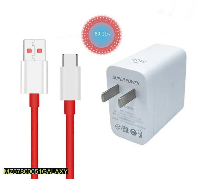 80W USB Type-C Fast Charger Cash on Delivery Available 0