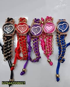 Bracelet heart shape watch for girls & women