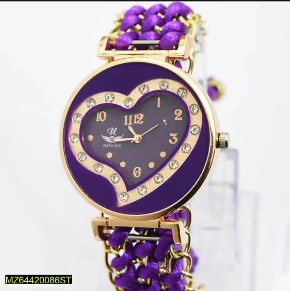Bracelet heart shape watch for girls & women 1