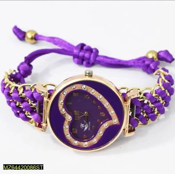 Bracelet heart shape watch for girls & women 2