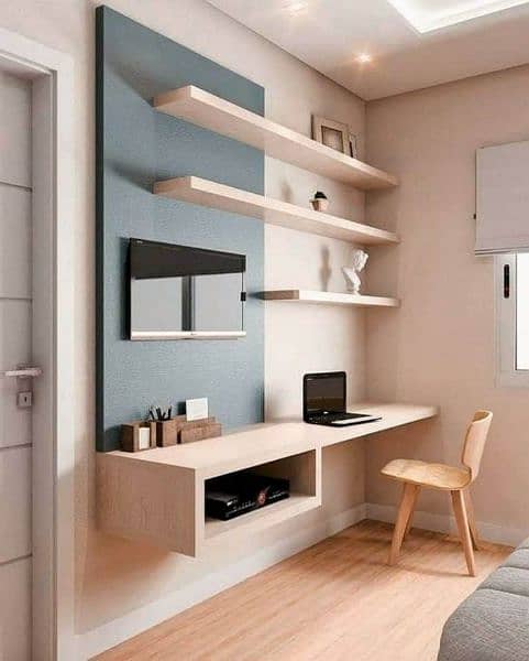 Salon Interior/modern office decor/purlor design/almare,drawer, wood 14