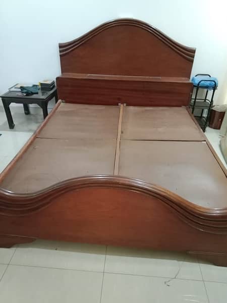 Wooden Sheesham bed 6