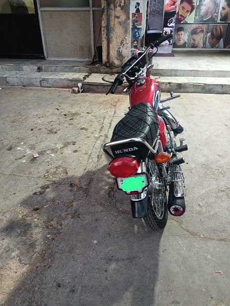 cg 125 model 2022 Karachi numbar red colour farst onar baik 1