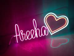 Customized Neon Sign Name plate For Your Home Wall Any Weeding Event