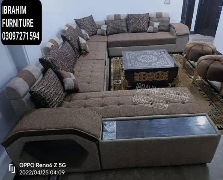 L shape sofa/L shape sofa/corner sofa/9 seater sofa set/puffy sofa 2