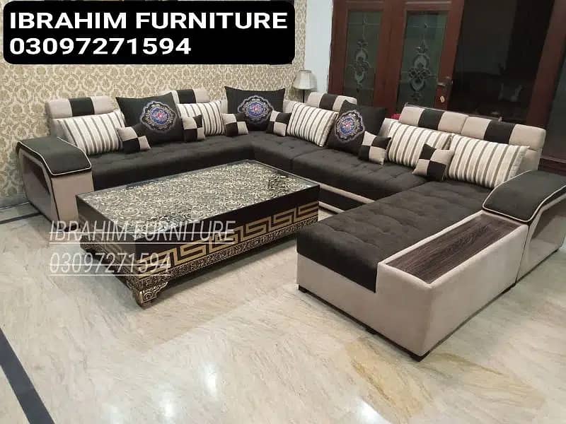 L shape sofa/L shape sofa/corner sofa/9 seater sofa set/puffy sofa 4